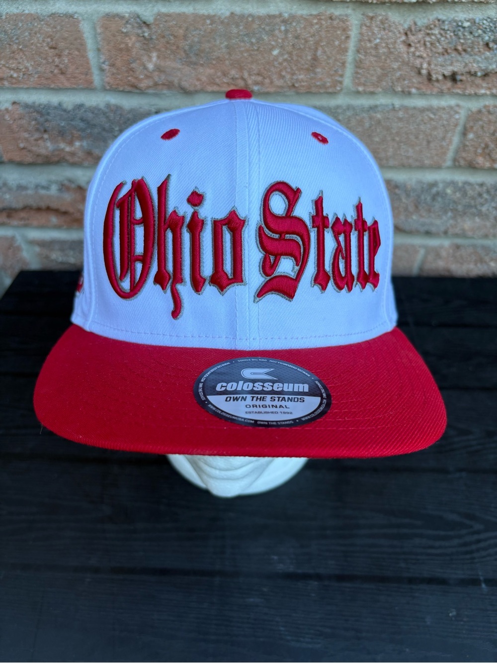 Ohio State Buckeyes Flat Brim Snapback Hat Colosseum Own The Stands NWT